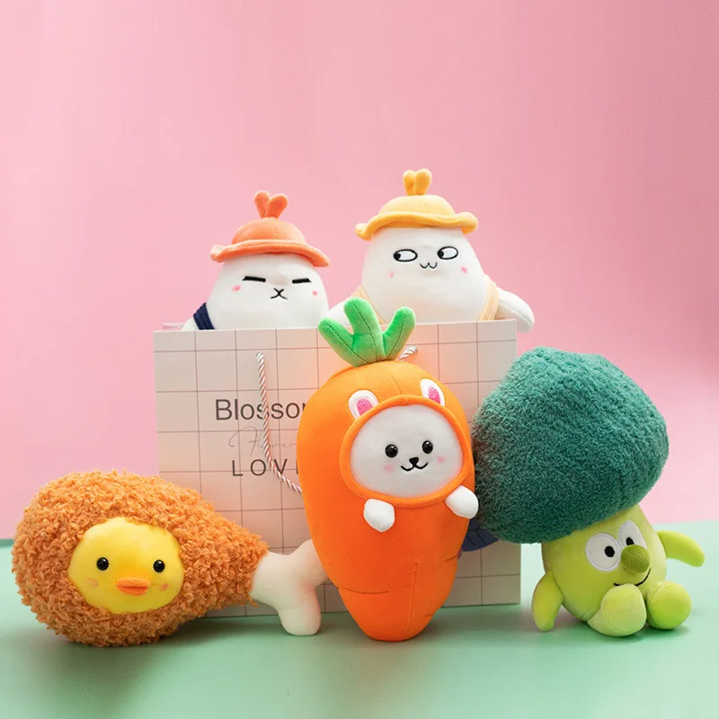 Wholesale 26cm Plush Toy Carrot Broccoli Vegetable Doll Cute Cartoon Stuffed Toy