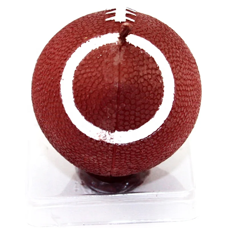 LZ0103 Promotional Customized 3D Rugby American Football Shape Silicone Soap/Candle Mold