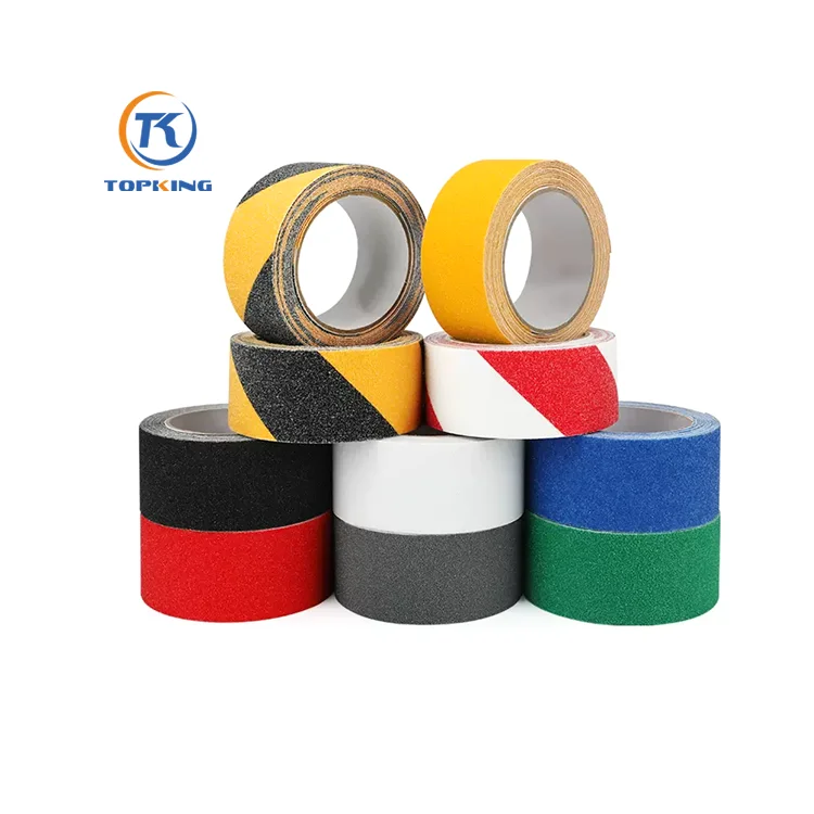 Customized 50mm * 5 m PVC Film Black Anti Slip Tape Outdoor High Quality Heavy Duty Self Adhesive Anti Slip Tape