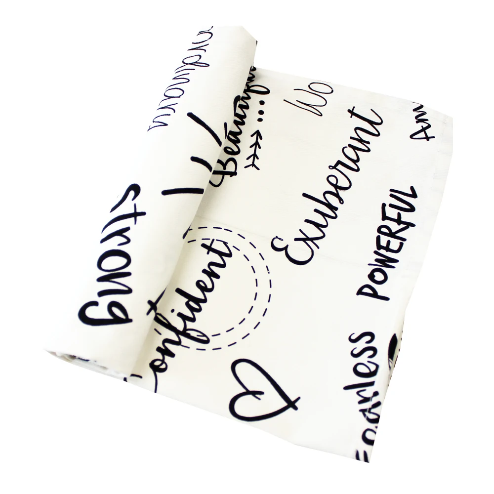 Absorbent screen printed flax wholesale custom printing 100% linen kitchen tea towel custom cotton tea towel