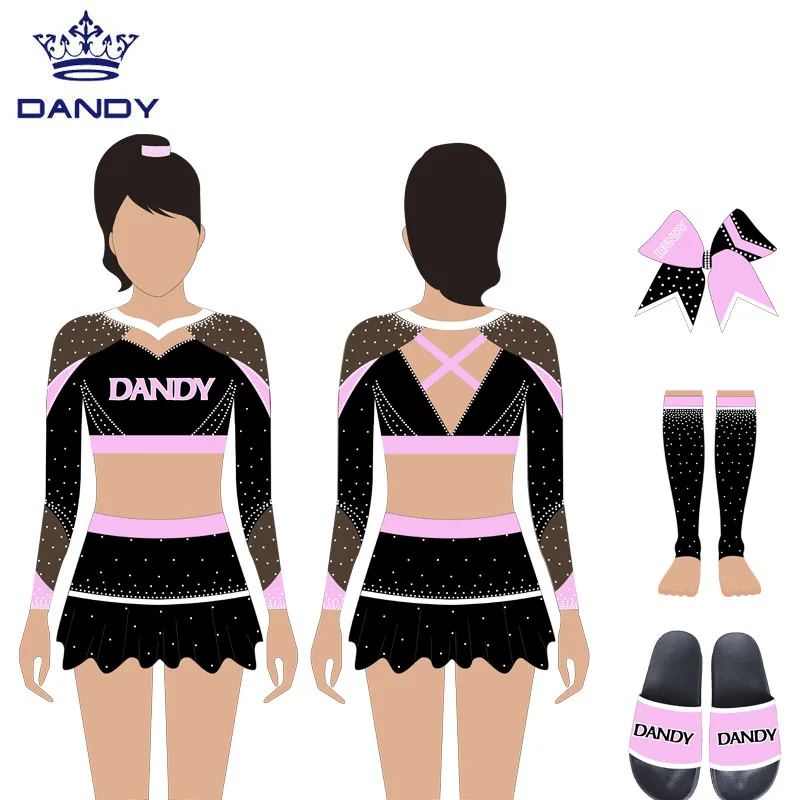 Custom customize design cheer uniforms cheap youth cheerleading uniforms