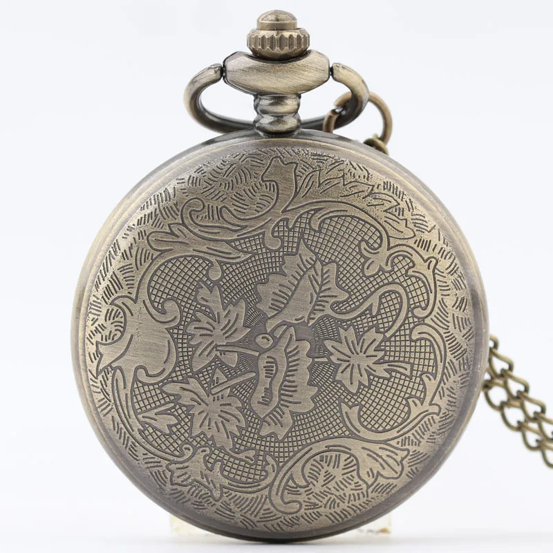 Wholesale High Quality Luxury Fashion Vintage Gear Pocket Watches Women Ladies Men Male Chain Necklaces Retro Quartz Watch Clock