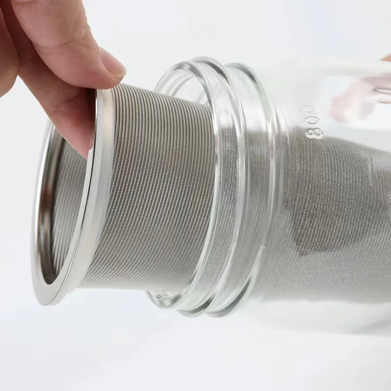 Hot selling SS304  food grade cold brew coffee filter mesh coffee filter cartridge for Mason Jar