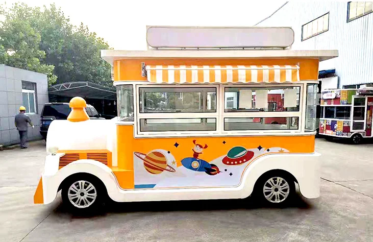 Wholesale Custom Outdoor Cheap Mobile Food Trucks Food Trailer Ice Cream Food Cart