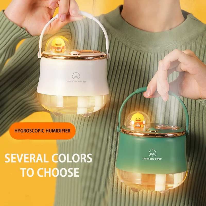 Cute Double Spray Humidifier Intelligent Atomizer Vaporizer Portable Home Appliance Humidifier