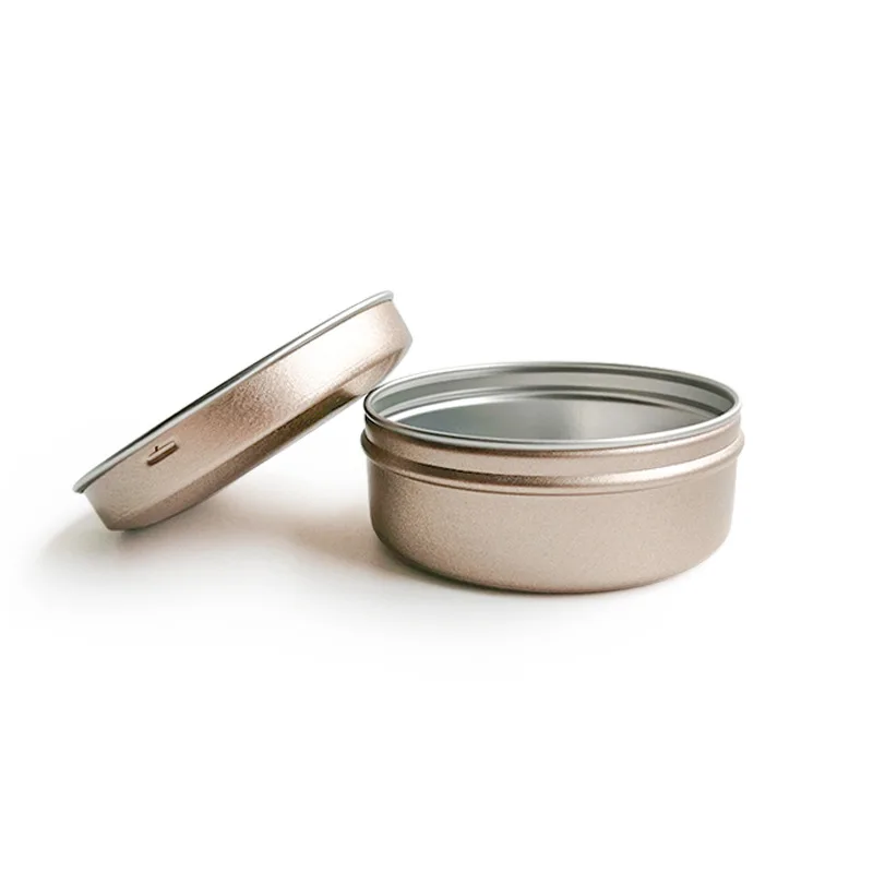 Matte Aluminum Cosmetic Cream Gel Jar 30g 50g 60g 100g 150g 250g Empty Metal Tin Cans Candle Jar