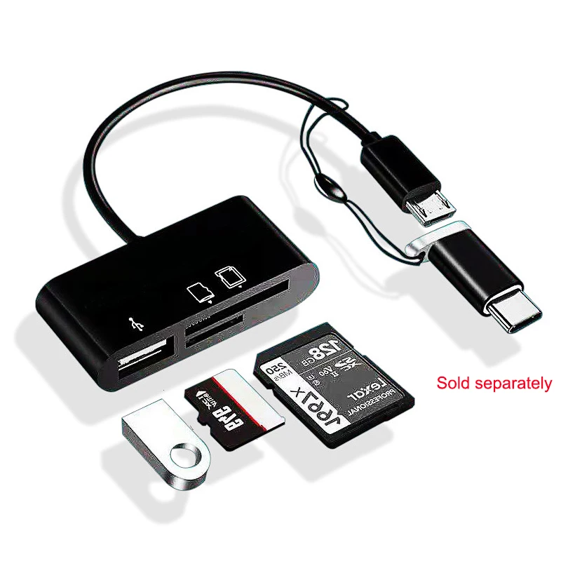 New 2022 All in one usb 3 in 1 type c micro otg usb tf sd memory card reader