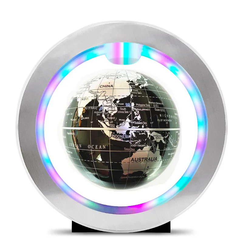
O-shaped maglev globe glowing office decoration creative home creative maglev gift 