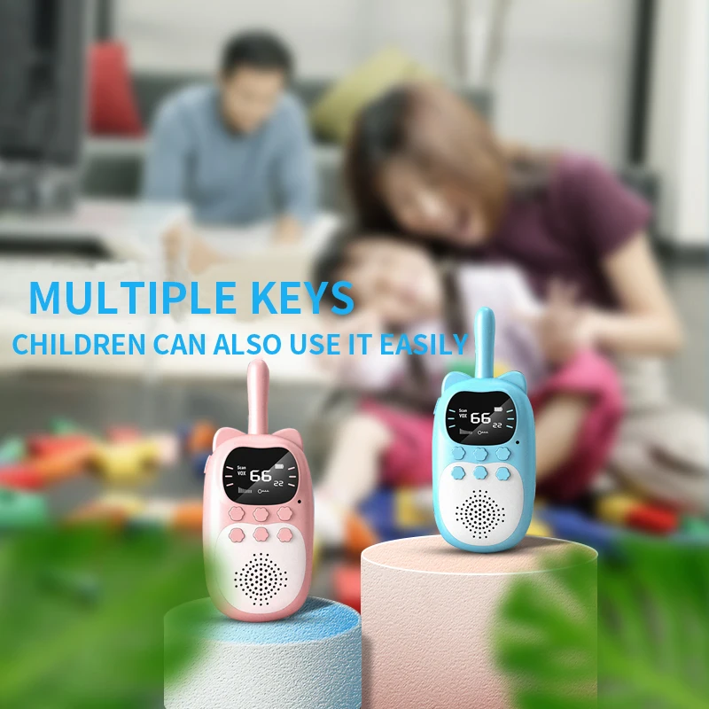 Handheld Kids Walkie Talkies Baby  Two Radio Electronics Children Walkie Talkie Long Range Factory Wholesale