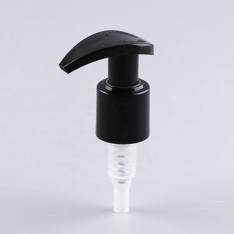 Hot Sale Black Plastic Hand Dispenser for Liquid Soap New Non-Spill Cosmetic Lotion Pump Bottle with Lids and Bottle Caps