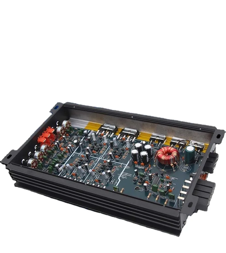 Автомобильный стерео сабвуфер четырехсторонний усилитель мощности автомобильный 4-канальный высокой пластина 12