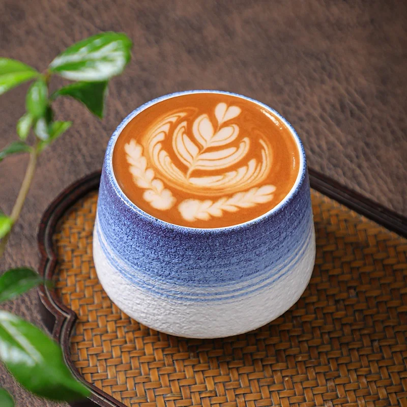 200ml Colourful Vintage Cheap Espresso Ceramics Milk Tea Cups Mugs Chinese Porcelain Tea Cups with Custom Logo