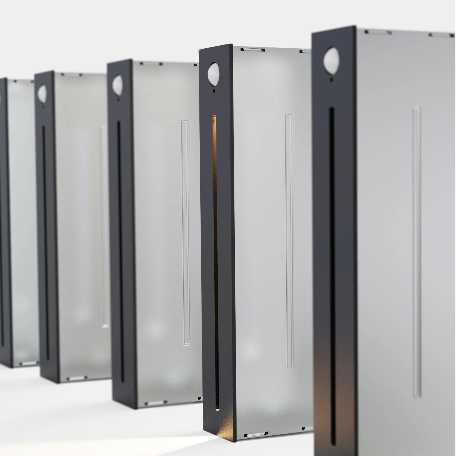 1W Automatic Aluminium Indoor Recessed Wall Staircase Stair lamp,  Foot Led Step Light with Radar Motion Sensor