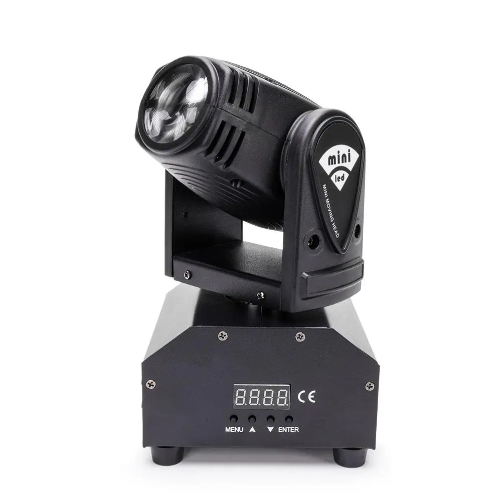  U`King Mini LED RGBW (4 in 1) 10W Import Beads 11/13CH Shaking Head Stage Light DMX512 Voice-activated