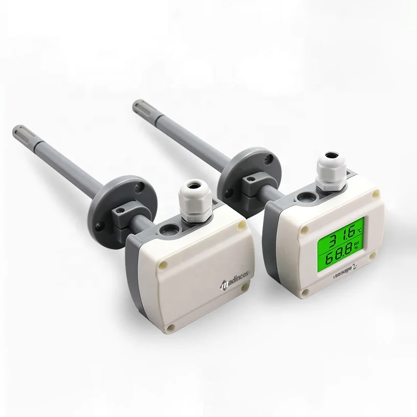 MTH500S:0.3%High Accuracy Industrial Digital LCD Display Modbus RS485 Temperature and Humidity Sensor for HVAC,Dryer, Medical