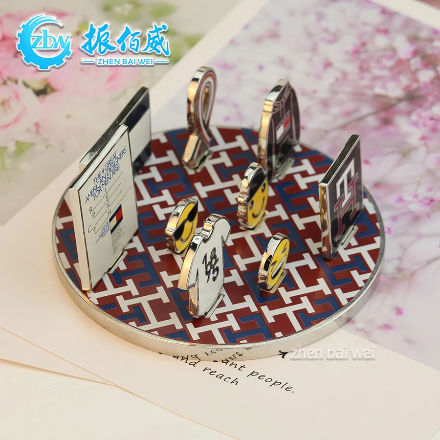 Combination Pin Customized School Sports Team Metal Silver Plated Stereo Brooch Ornaments Hard Enamel Pin Customized