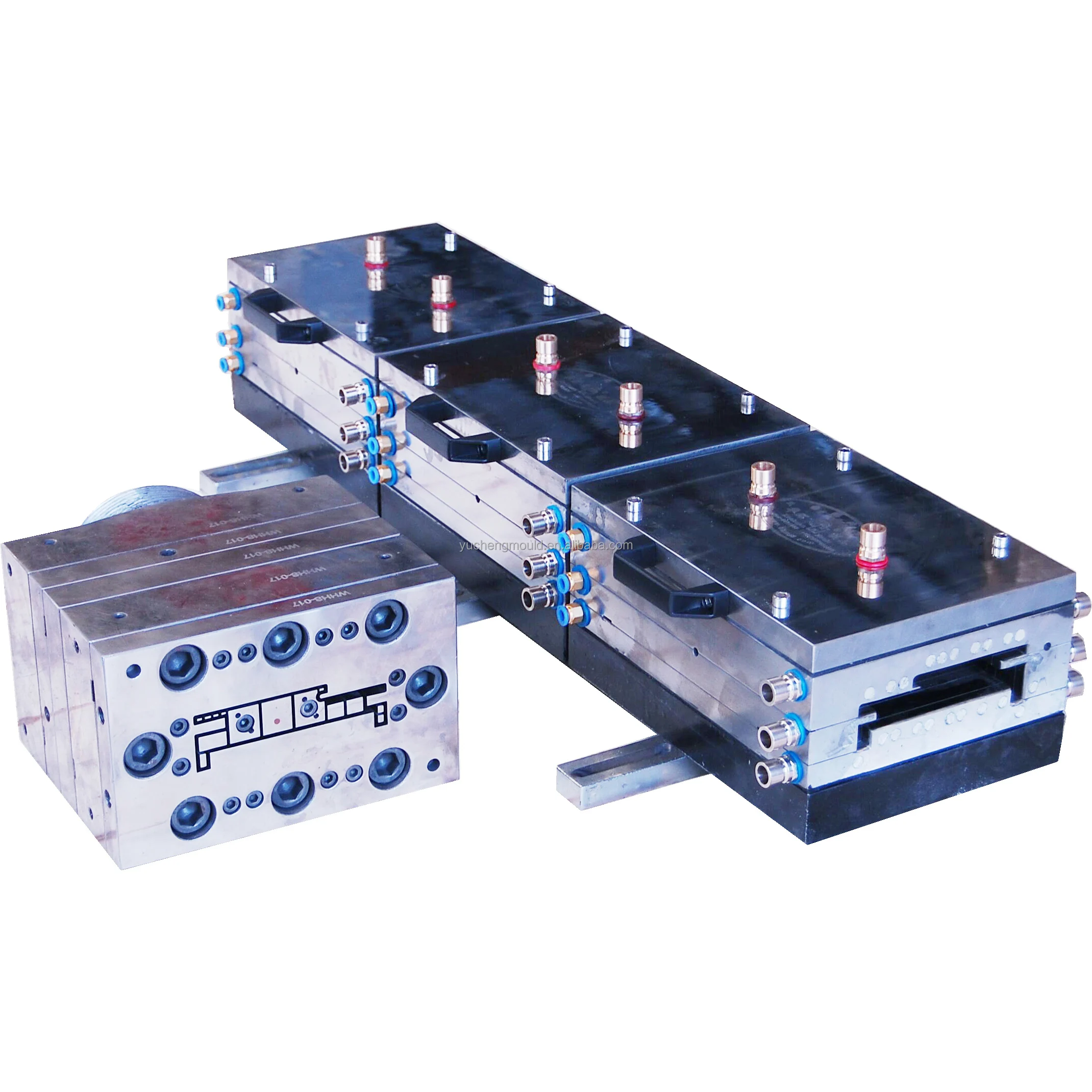 u-shaped extrusion dies PVC / UPVC / PP / PMMA / PC plastic profiles