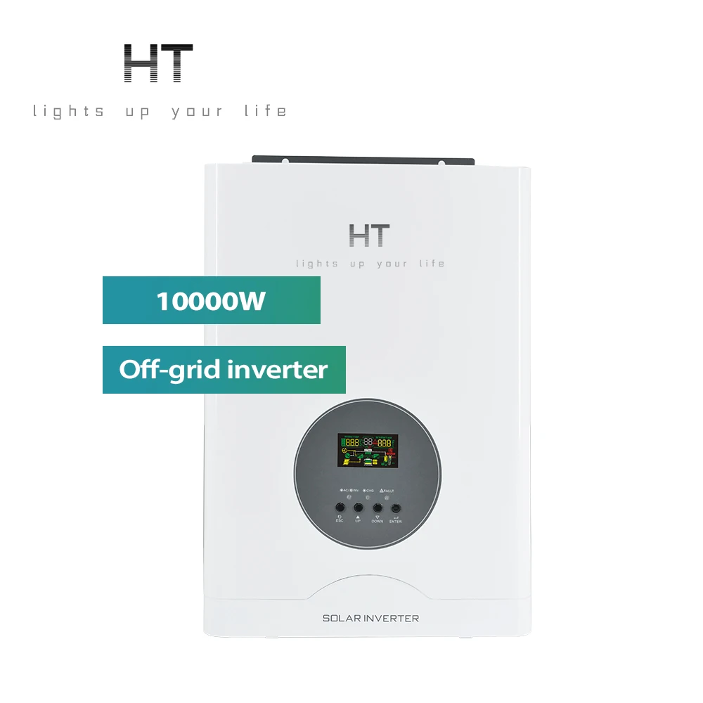 HT Top ranking 5kw 6kw 8KW 10KW solare inverter wifi single phase 10kva with mppt solar inverter cheap price wholesale in stocks