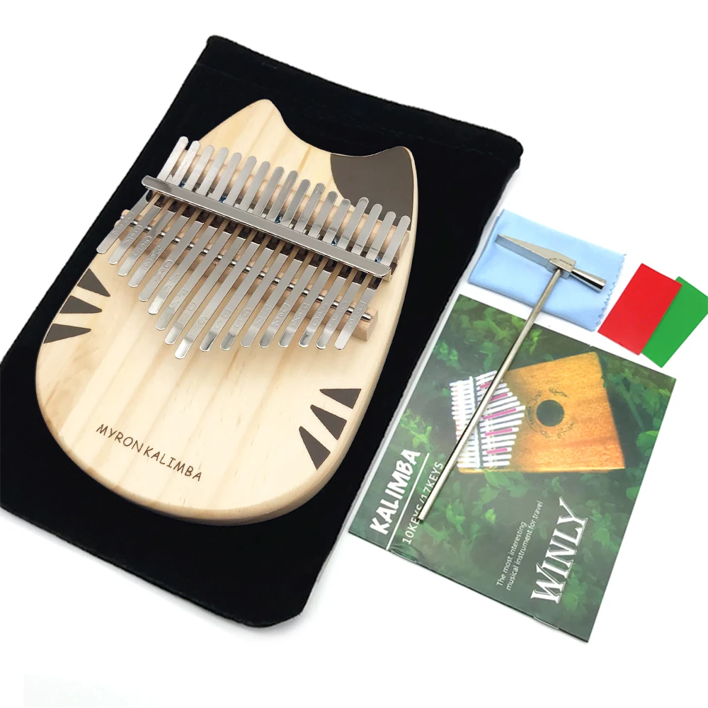 Mini 17 Keys Kalimba Thumb Piano Musical Instruments Mbira For Beginners or Professional