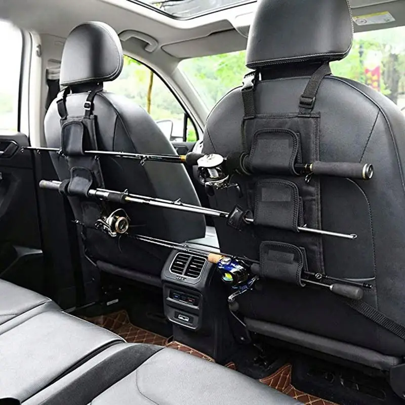 Drop Shipping Fishing Rod Holder In Car Saver Travel Fish Pole Belt Clamp Vehicle Seat Storage Racks
