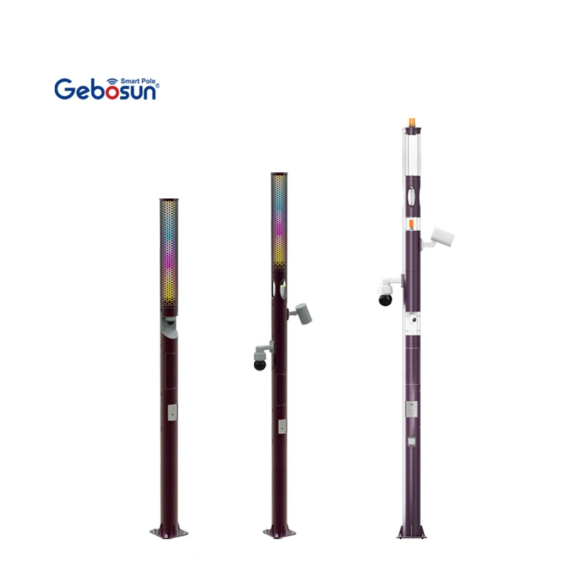 Gebosun IP65 Waterproof High Quality Multi-Function Smart City Pole System CCTV Camera Smart Street Lighting Pole