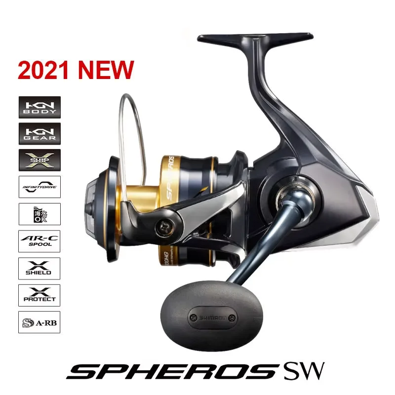 Spheros 21 SPHEROS SW 5000 6000 8000 10000 14000 18000 20000 Spinning Saltwater Fly Sea Fishing Reels 100% Original
