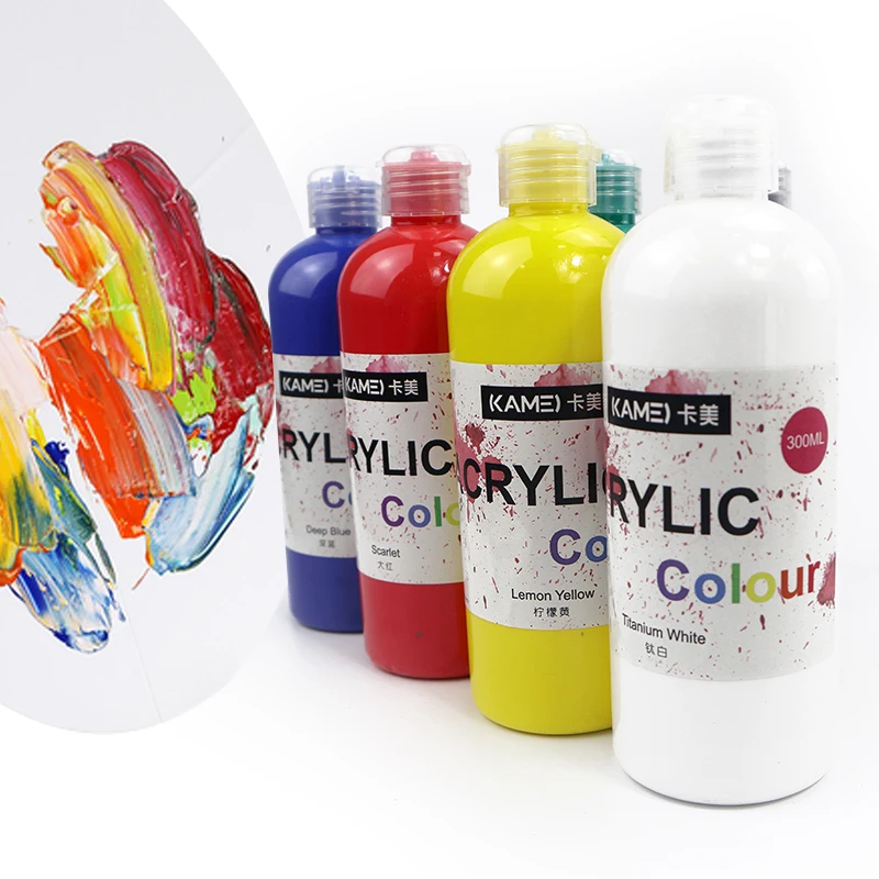 Factory wholesale 300ML customizable color acrylic paint set for painting