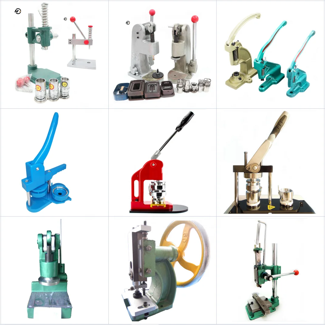 Curtain fabric folding machine Hand made material button machine