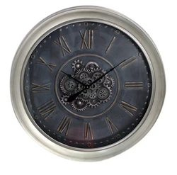New Arrival  40 Inch Oversize Round Antique Metal Decorate Wall Clocks With Roman Numerals For Home Office School  Decoration