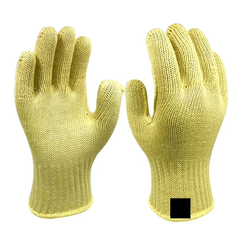 Hot sales Anti Fire Flame Retardant Kevlars Gloves Cut Resistant Pure Aramid Fiber Work Safety Gloves