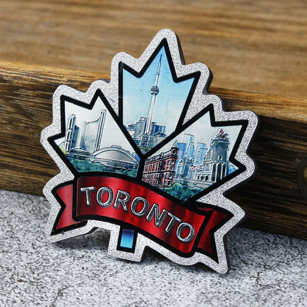 High Quality New Customized Design Canada Souvenir Magnet Toronto Niagara Falls Fridge Magnets