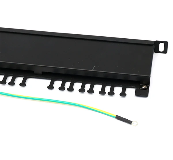 Новый дизайн 0.5U Cat 5E 24 порта Ftp сетевая коммутационная панель 48 ядер