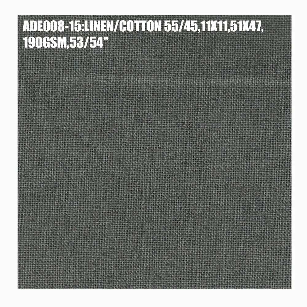 
Super textile: L/C 55/45 eco-friendly cotton linen fabric for sofa/clothing 