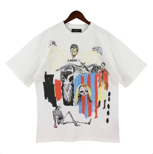 wholesale clothing fashion Unisex T-Shirt Blank Printed Design Clothes Amirys OEM Custom T-Shirt