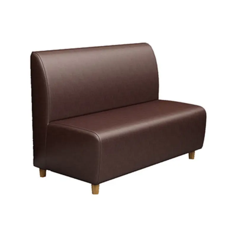 commercial cow leather booth seating sofa