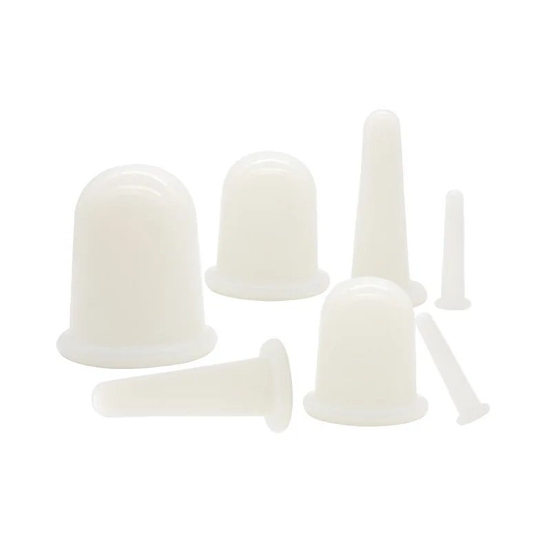 4 in 1 Silicone Facial Cupping Cups Silicone Cupping Therapy Sets Massager Silicon Vacuum Physical Therapy for Health Care