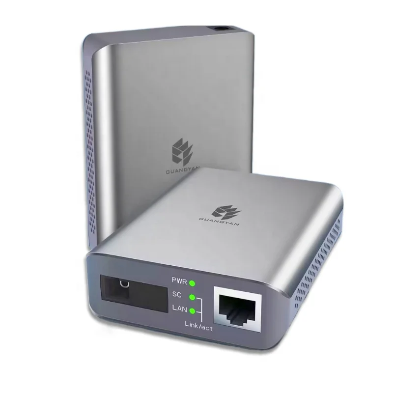 High quality fiber optic media converter Gigabit Single Mode Duplex External Power Supply 60/80/100KM Optical transceiver