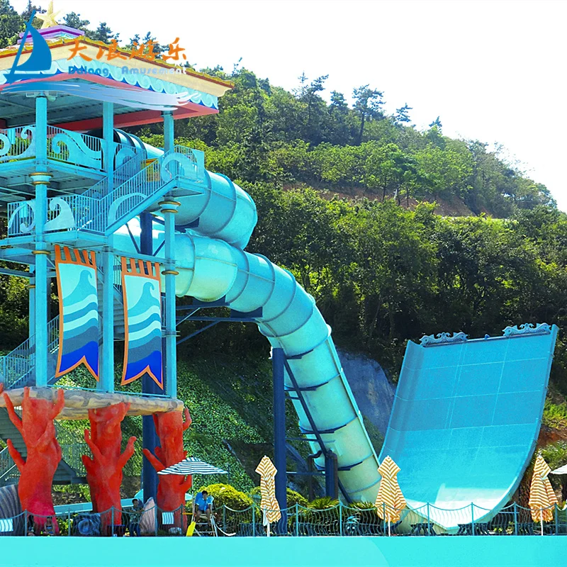 Tunnel water slide parc aquatique prix de la construction aqua park water theme park equipment