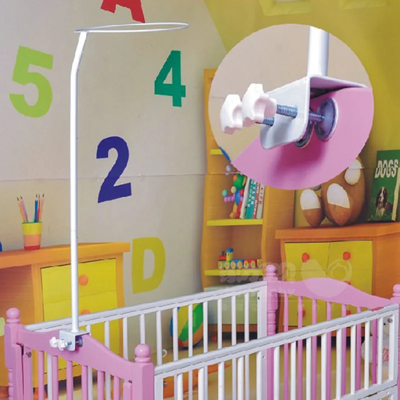 Bverionant Amazon Hot Sale Stainless Steel clip-on Bed Dome Mosquito Net Bracket Set Baby Mosquito Net Holder