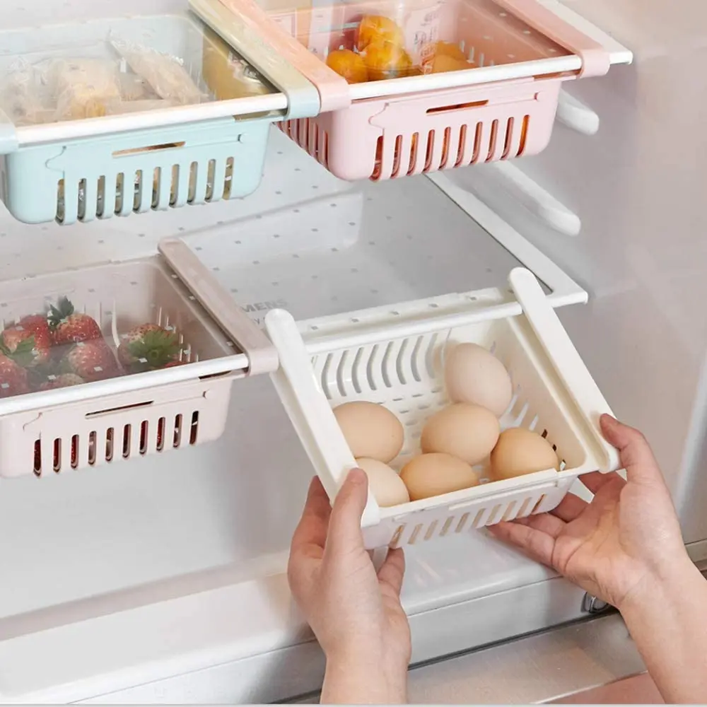Creative multifunctional Fridge Drawer Organizer refrigerator storage rack box Fridge Drawer Organizer