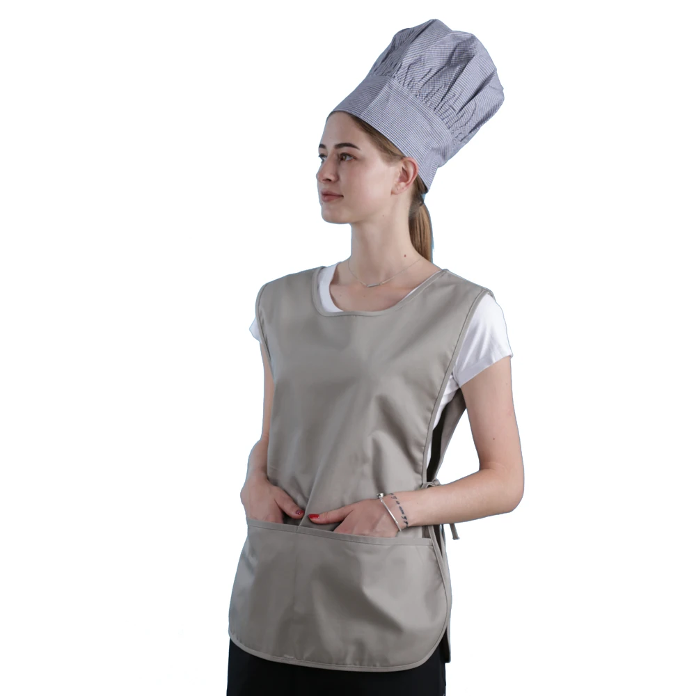 Home Chef Cobbler Apron-Adjustable waist ties Durable Aprons with 2 Deep Front Pockets,adult smock