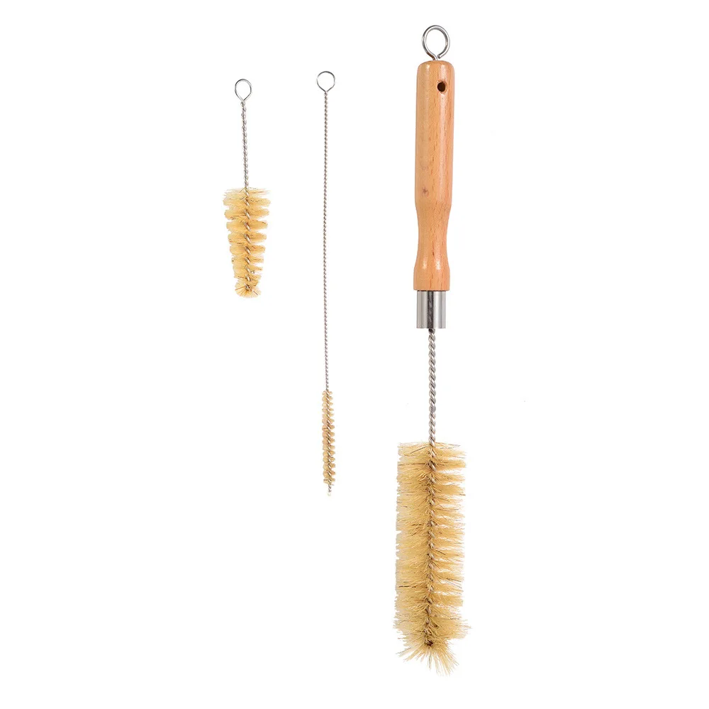 Kitchen Cleaning Brushes Nylon Bottle Straw Household Cleaning Brush Set Bristle Kit Tube Bottle Straw Washing Cleaner