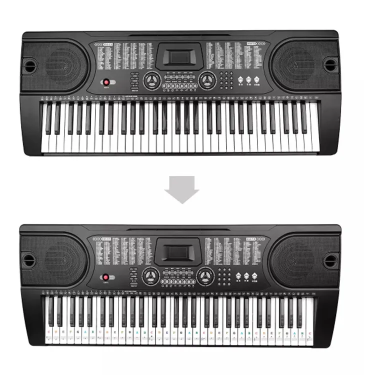 Наклейки для пианино 49/61/76/88 клавиатуры съемные прозрачные нетоксичные наклейки для пианино