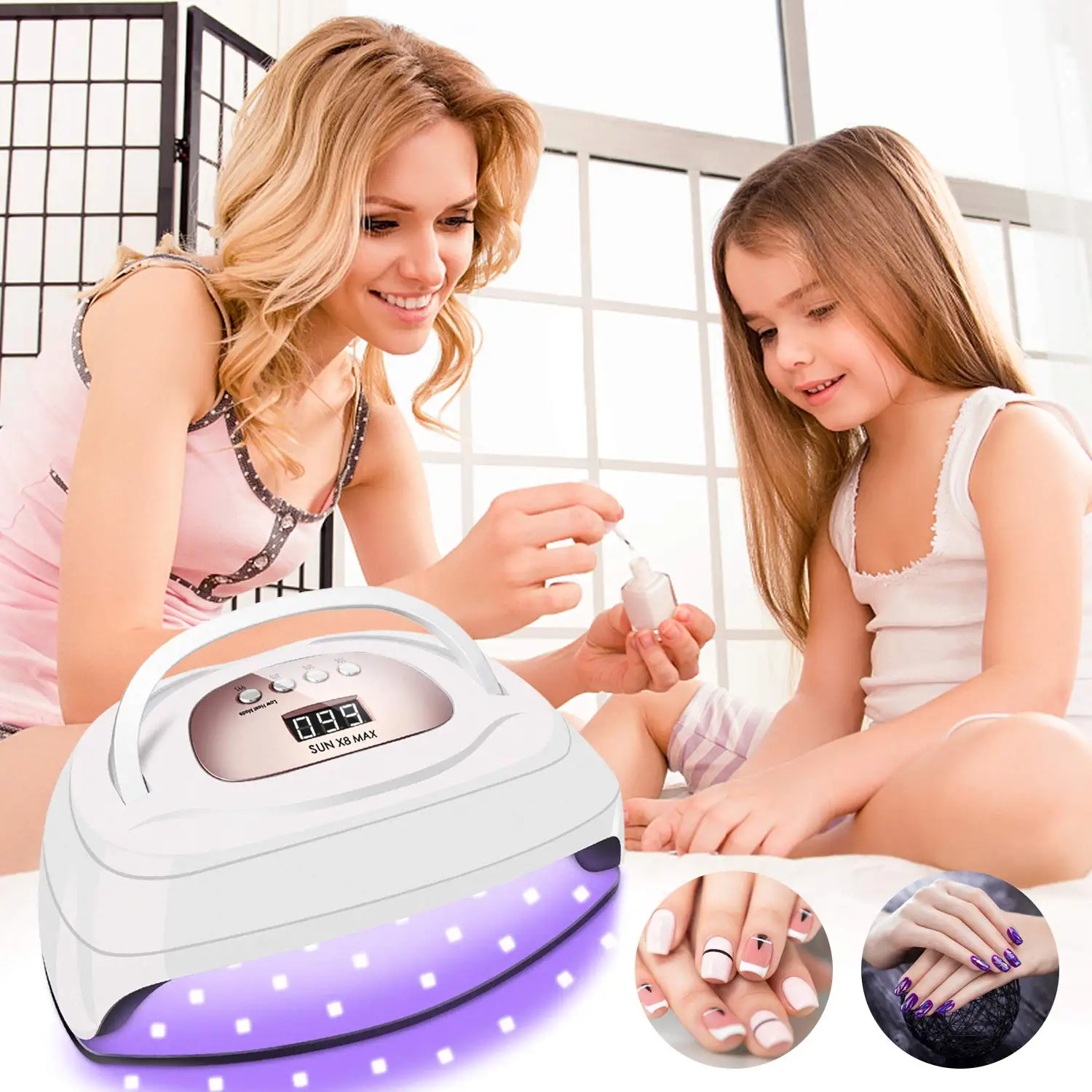 Private Label 150w Sun X8 Max High Quality Smart Touch Sensor Switch Portable Professional Nail Dryer UV Led Lamp