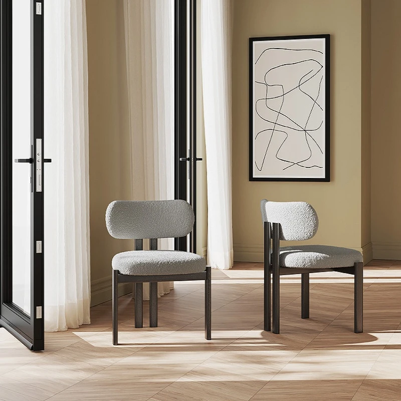 U-Best Solid Wood Dining Chair Home Desk Backrest Hotel Designer Retro Wabi Sabi Style Sillas Para Comedor Furniture