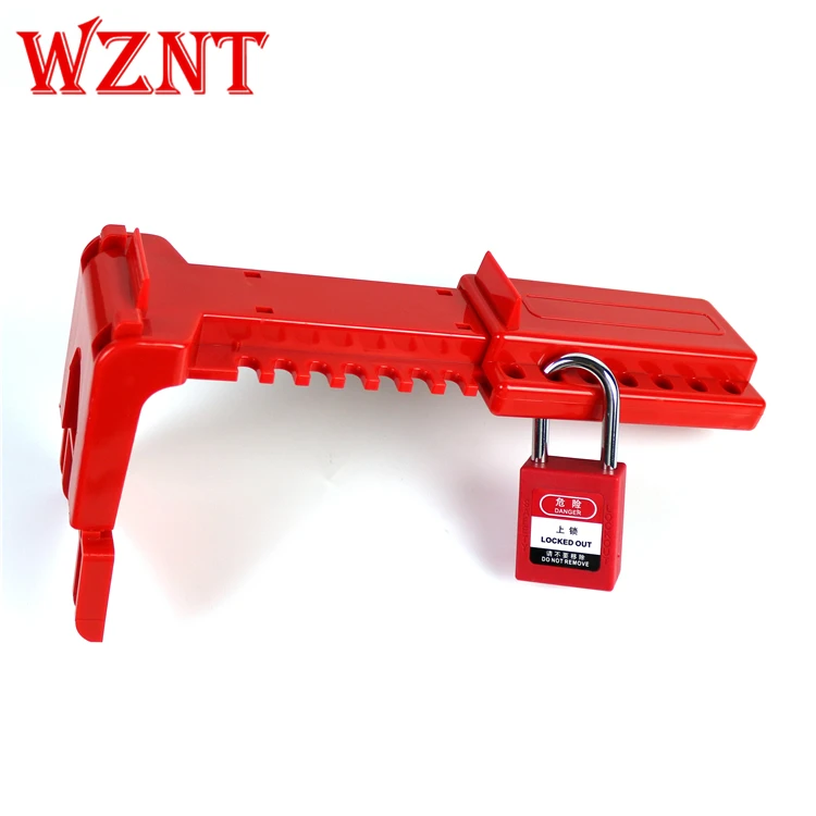 NT-A04 RED DN50-DN70 Durable Plastics Adjustable Ball Valve Lockouts Devices