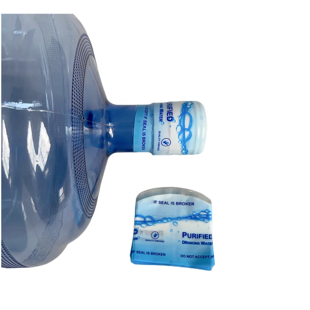 Free Design 5 Gallon PVC Shrink Seal Heat Shrink Sleeve Label Umbrella Seal Beverages Snacks Energy Drinks Custom Shrink Wrap