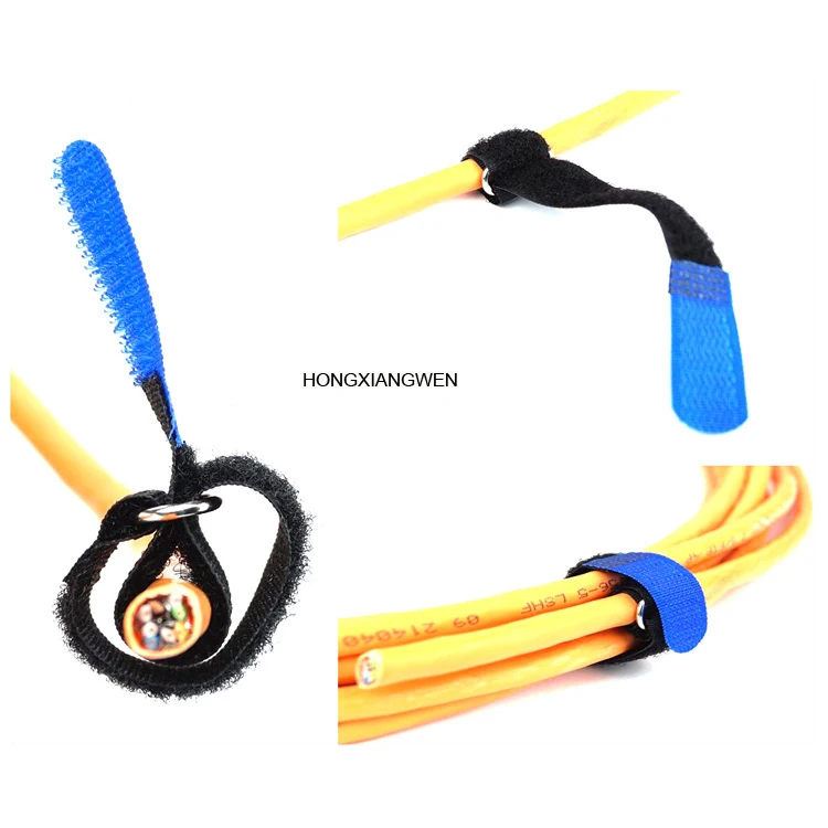 Factory OEM Hook and Loop Straps Nylon Cable Ties Organizer Fastener
