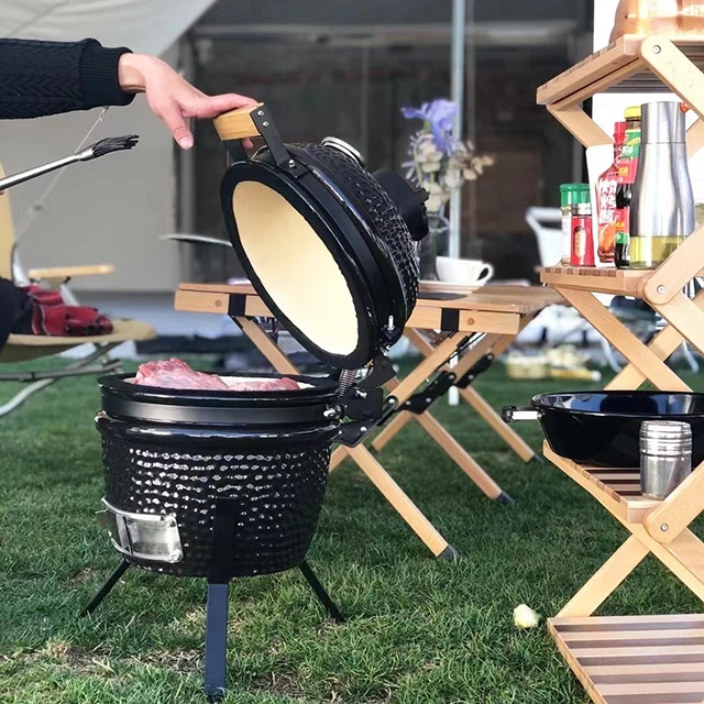 Керамический гриль Kamado Aliker для барбекю, мини-гриль для яиц Kamado, 12 дюймов
