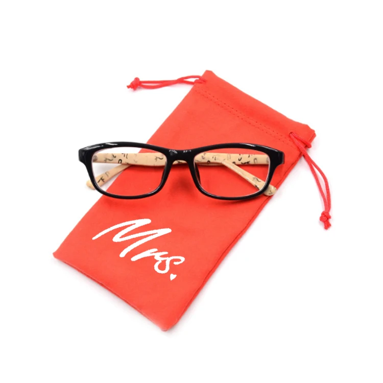 Promotional Customized Logo Microfibre Sunglasses Pouch, Glasses Pouch, Eyewear Pouch